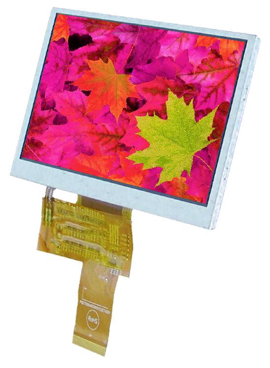 Display Elektronik Grafik-Display Weiß 480 x 272 Pixel (B x H x T) 105.50 x 67.20 x 2.95mm