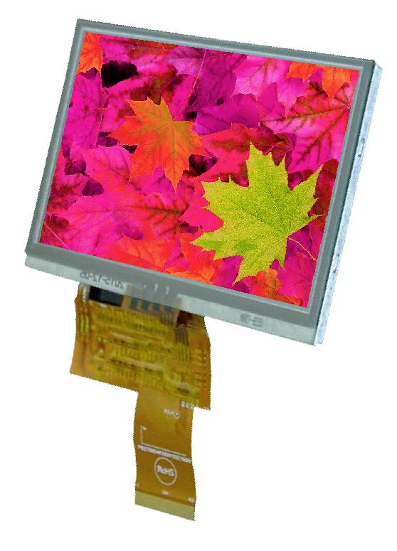 Display Elektronik Grafik-Display Weiß 480 x 272 Pixel (B x H x T) 105.50 x 67.20 x 4.05mm