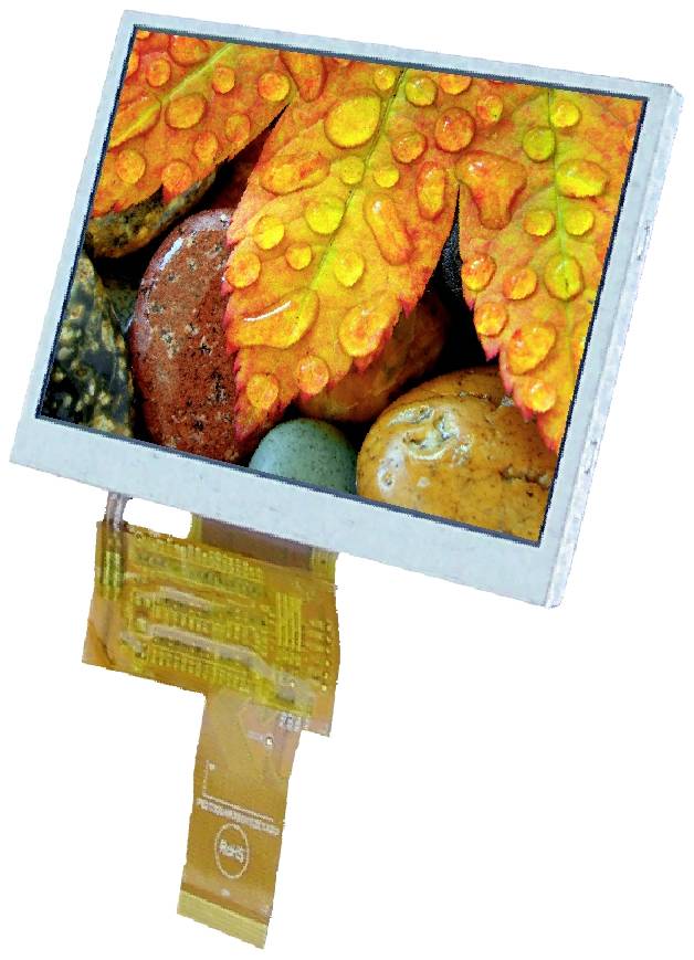 Display Elektronik Grafik-Display Weiß 800 x 480 Pixel (B x H x T) 120.70 x 75.80 x 2.80mm