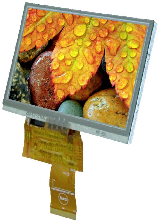 Display Elektronik Grafik-Display Weiß 800 x 480 Pixel (B x H x T) 120.70 x 75.80 x 4.3mm