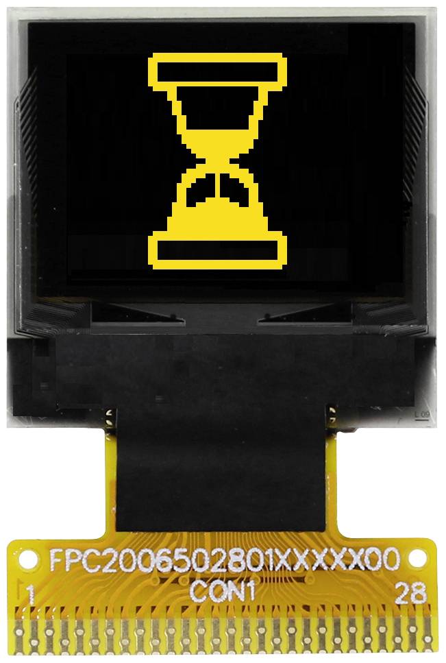 Display Elektronik Grafik-Display Grün-Gelb 64 x 48 Pixel (B x H x T) 18.50 x 18.10 x 1.3mm