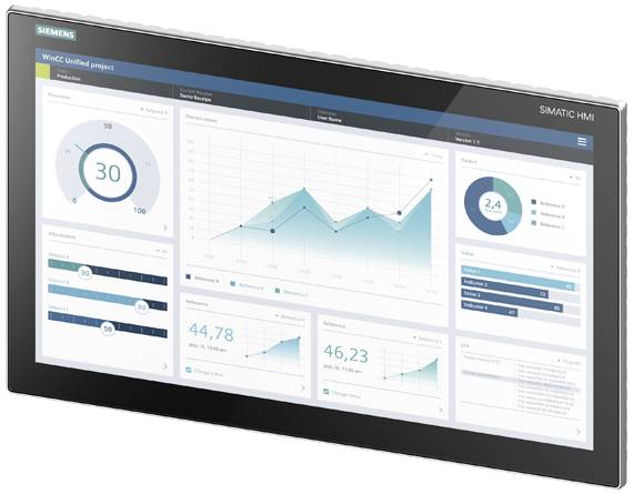 Siemens SIMATIC HMI 6AV2128-3XB06-0AX1MTP2200 Unified Comfort - <br><table borde
