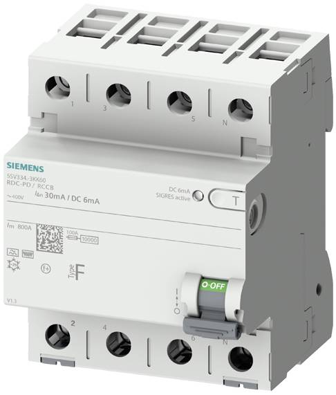 Siemens 5SV33443KK60 5SV3344-3KK60 Fehlerstrom-Schutzschalter