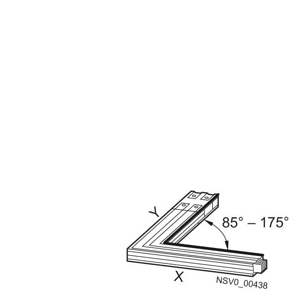 Eckverbindung aus Metall mit variabler Öffnung von 85 bis 175 Grad, gekennzeichnet mit NSVO_00438.