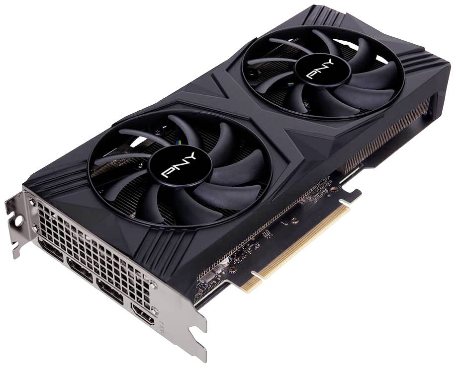 PNY Grafikkarte Nvidia GeForce RTX 4070 Super LED OC 12 GB GDDR6X-RAM PCIe x16 HDMI®, DisplayPort NVIDIA G-Sync, Übertaktet / Overclocked