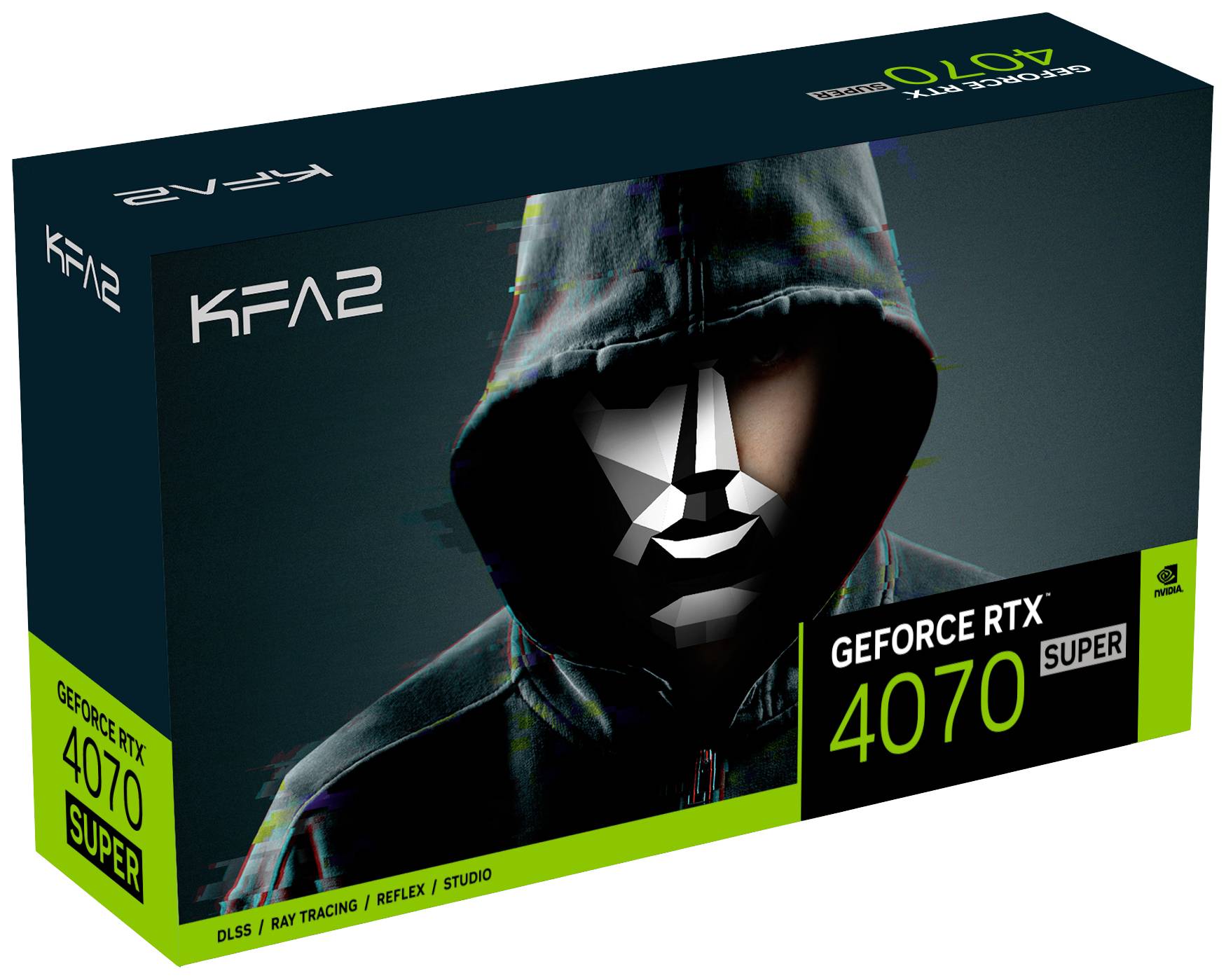 KFA2 Grafikkarte Nvidia GeForce RTX 4070 Super 2X 1-Click OC 12GB GDDR6X-RAM PCIe x16 HDMI®, DisplayPort NVIDIA G-Sync, RGB