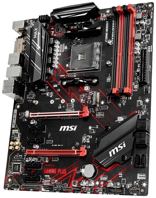 MSI B450 Gaming Plus MAX Mainboard Sockel (PC) AMD® AM4 Formfaktor (Details) ATX Mainboard-Chipsatz AMD® B450