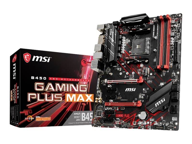 MSI B450 Gaming Plus MAX Mainboard Sockel (PC) AMD® AM4 Formfaktor (Details) ATX Mainboard-Chipsatz AMD® B450
