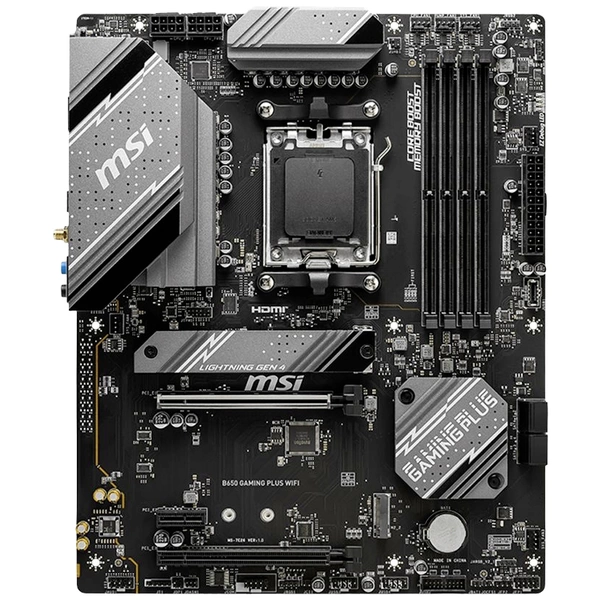 MSI B650 GAMING PLUS WIFI Mainboard Sockel (PC) AMD® AM5 Formfaktor (Details) ATX Mainboard-Chipsatz AMD® B650 MSI B650 GAMING PLUS WIFI Mainboard Sockel (PC) AMD® AM5 Formfaktor (Details) ATX Mainboard-Chipsatz AMD® B650
