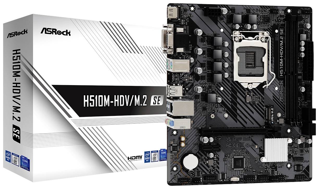 Asrock H510M-HDV/M.2 SE Eingabe / Ausgabe Mainboards & Zubehör Intel