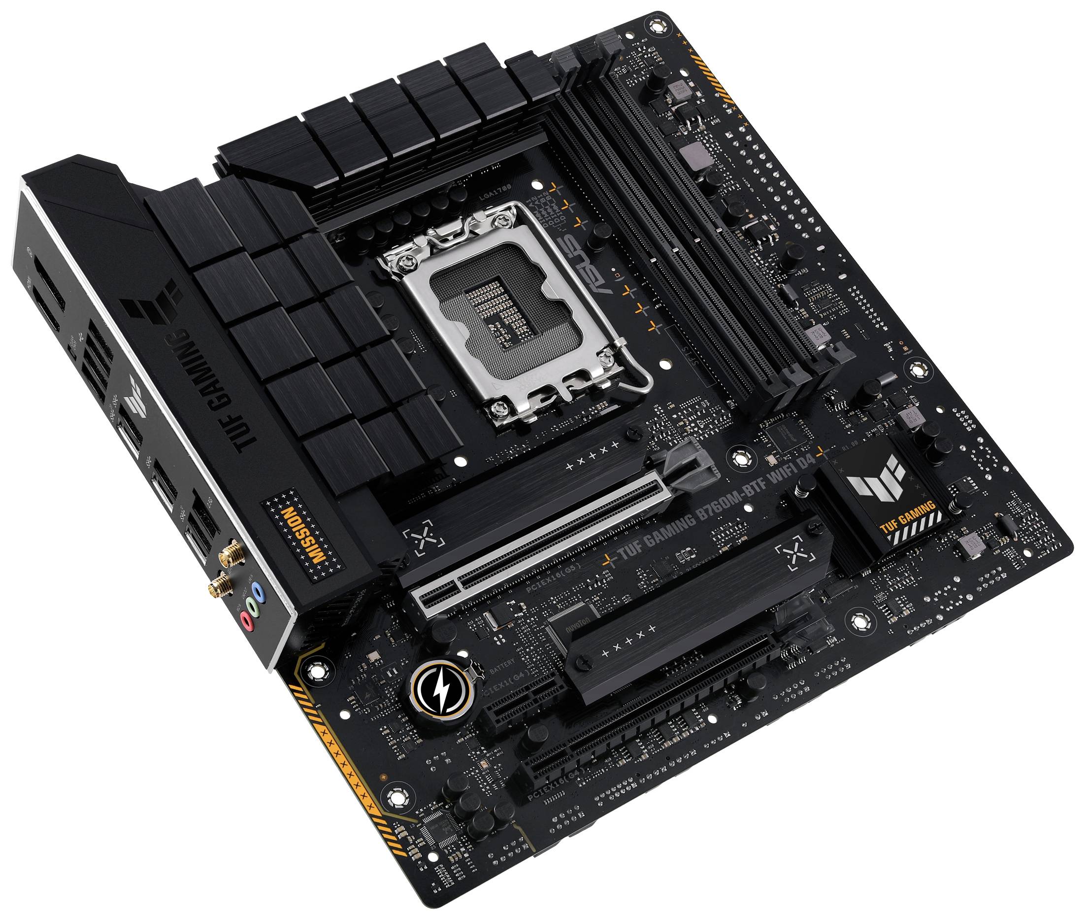 Asus TUF GAMING B760M-BTF WIFI D4 Mainboard Sockel (PC) Intel® LGA 1700 Formfaktor (Details) Micro-ATX Mainboard-Chipsatz Intel®