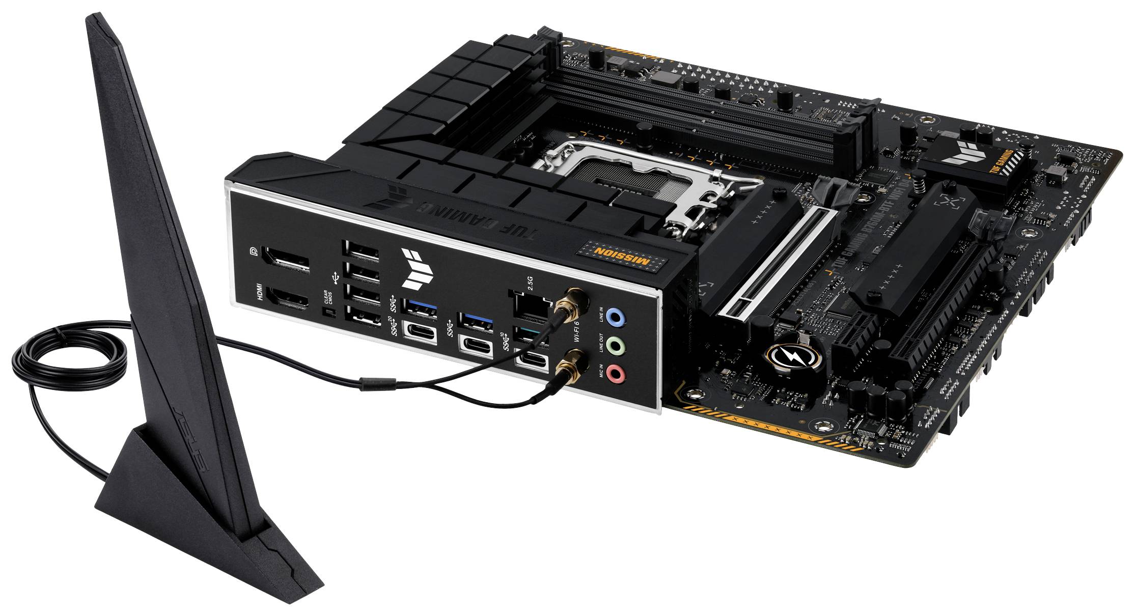 Asus TUF GAMING B760M-BTF WIFI D4 Mainboard Sockel (PC) Intel® LGA 1700 Formfaktor (Details) Micro-ATX Mainboard-Chipsatz Intel®