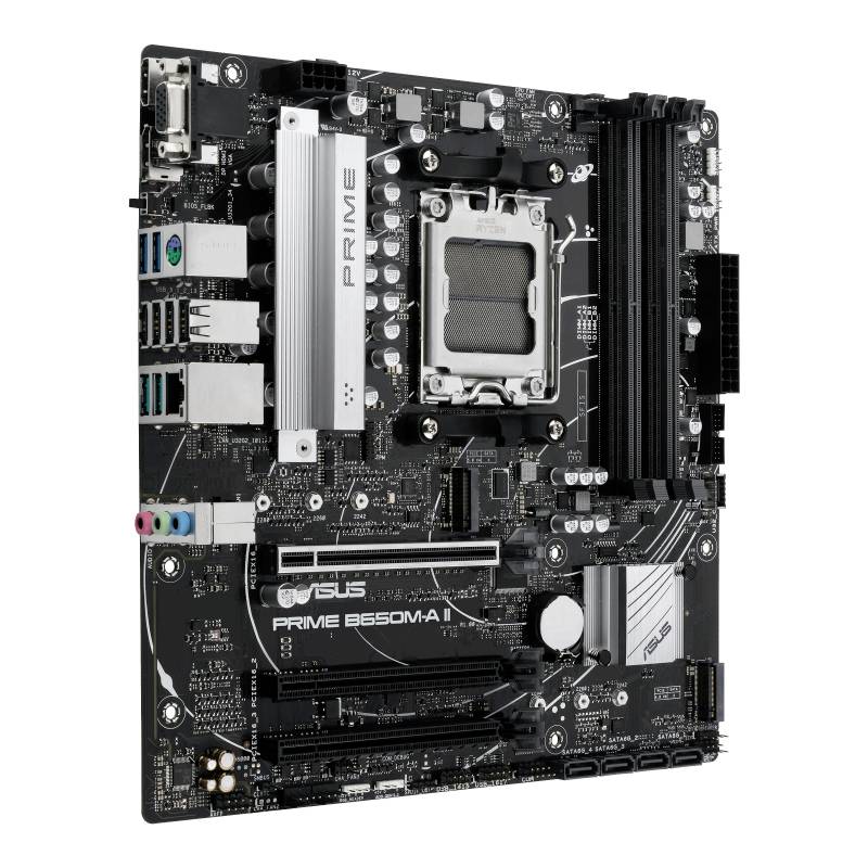 Asus PRIME B650M-A II-CSM Mainboard Sockel (PC) AMD® AM5 Formfaktor (Details) Micro-ATX Mainboard-Chipsatz AMD® B650