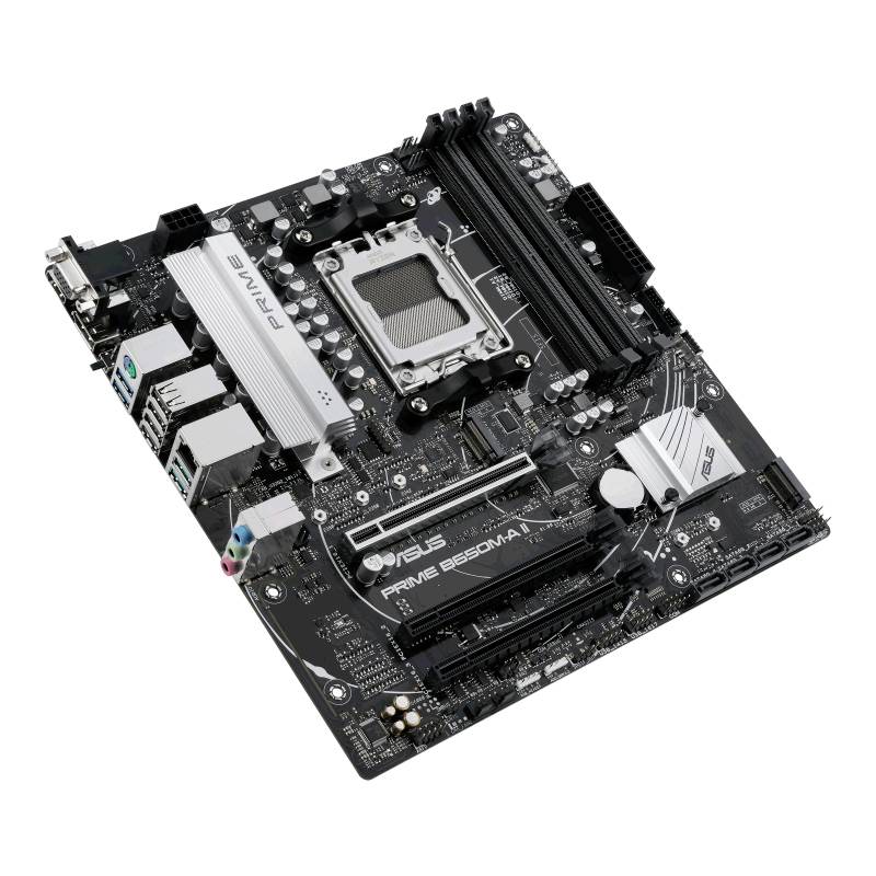 Asus PRIME B650M-A II-CSM Mainboard Sockel (PC) AMD® AM5 Formfaktor (Details) Micro-ATX Mainboard-Chipsatz AMD® B650