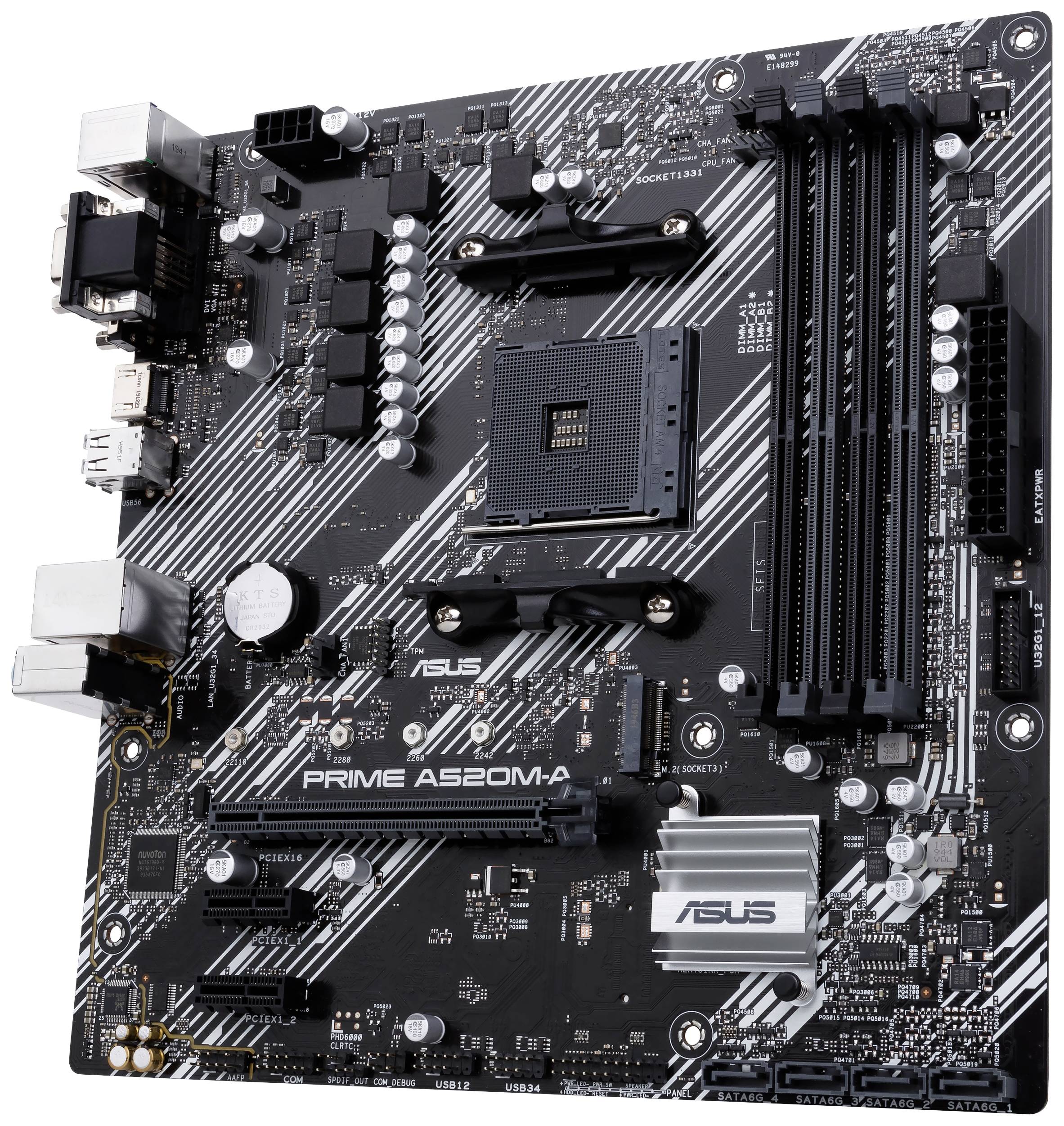 Asus PRIME A520M-A II/CSM Mainboard Sockel (PC) AMD® AM4 Formfaktor (Details) Micro-ATX Mainboard-Chipsatz AMD® A520