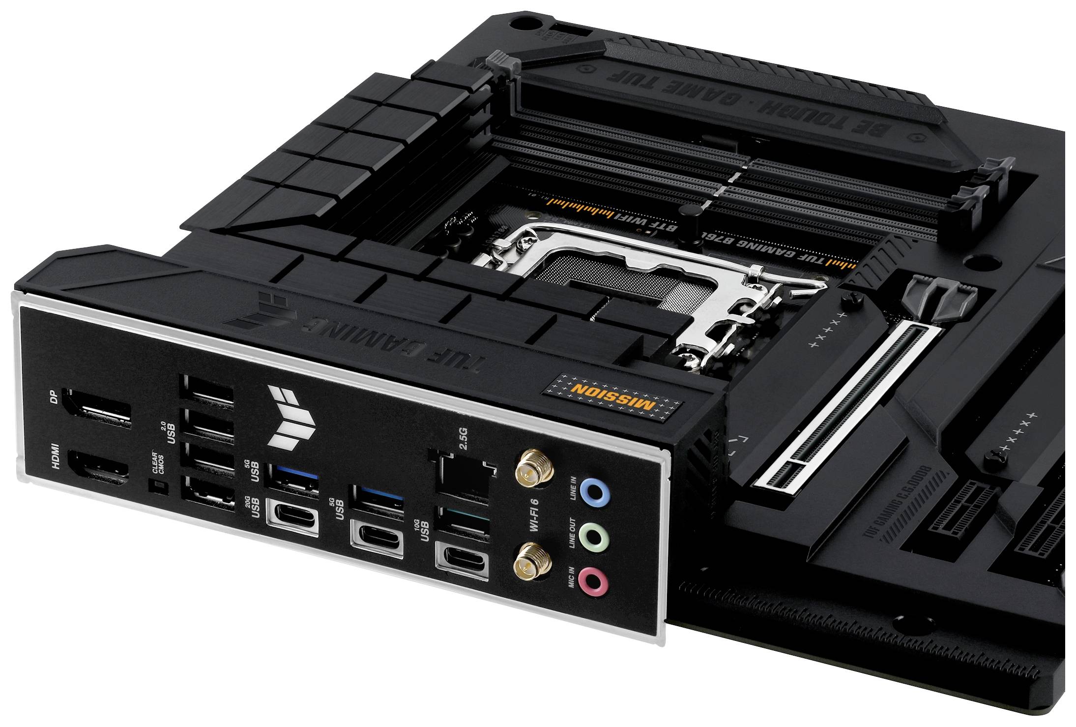 Asus TUF GAMING B760M-BTF WIFI Mainboard Sockel (PC) Intel® LGA 1700 Formfaktor (Details) Micro-ATX Mainboard-Chipsatz Intel® B760