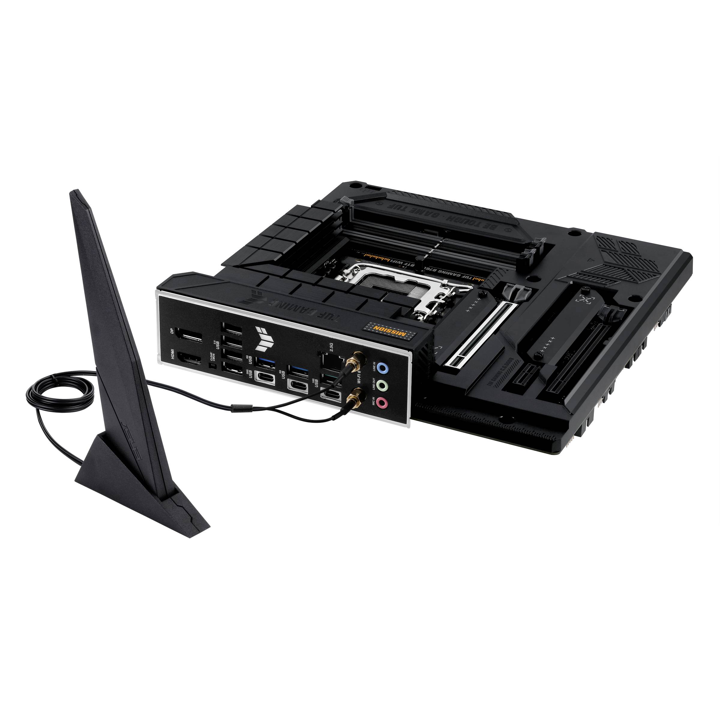 Asus TUF GAMING B760M-BTF WIFI Mainboard Sockel (PC) Intel® LGA 1700 Formfaktor (Details) Micro-ATX Mainboard-Chipsatz Intel® B760