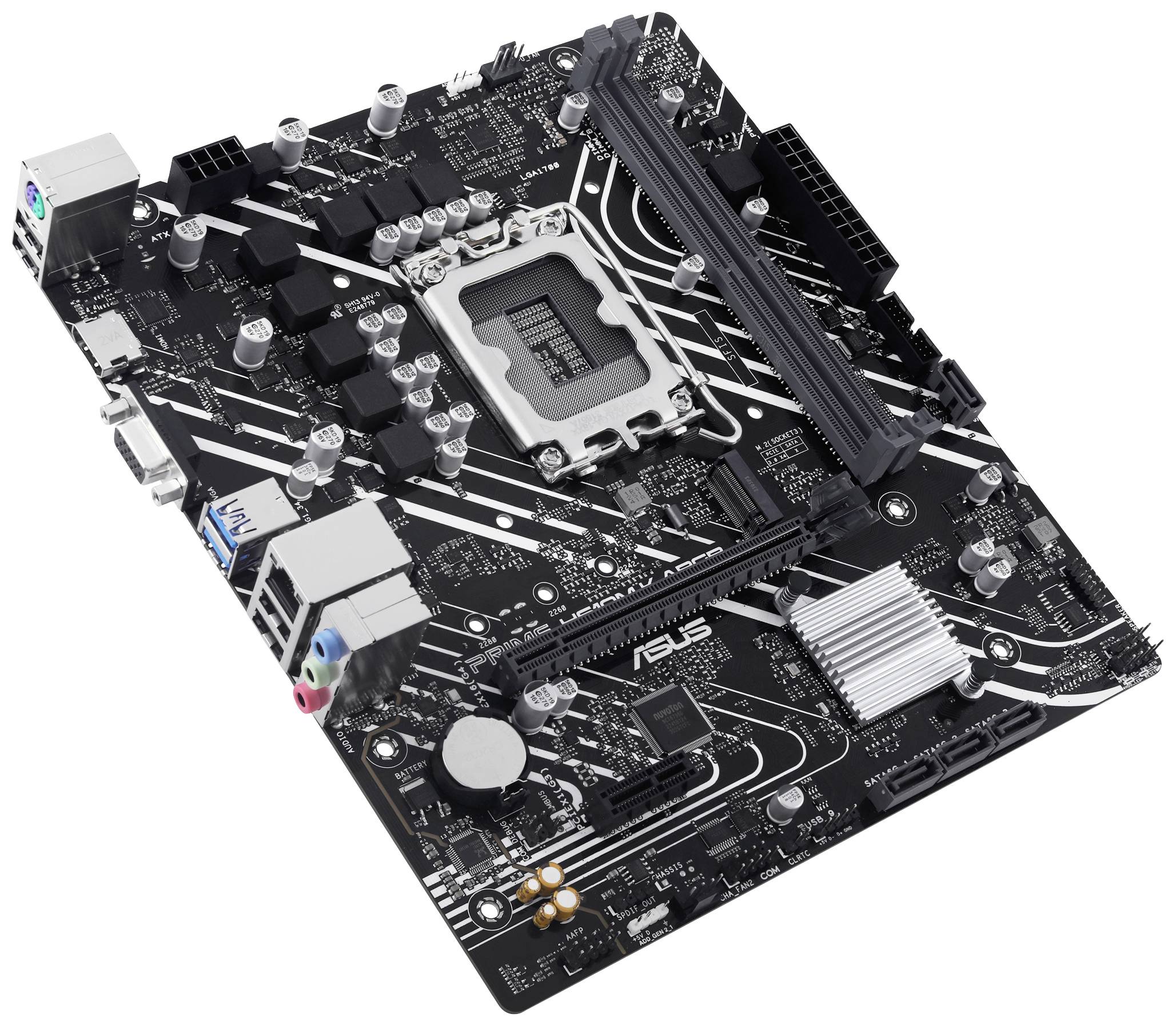 Asus PRIME H610M-K ARGB Mainboard Sockel (PC) Intel® LGA 1700 Formfaktor (Details) Micro-ATX Mainboard-Chipsatz Intel® H610