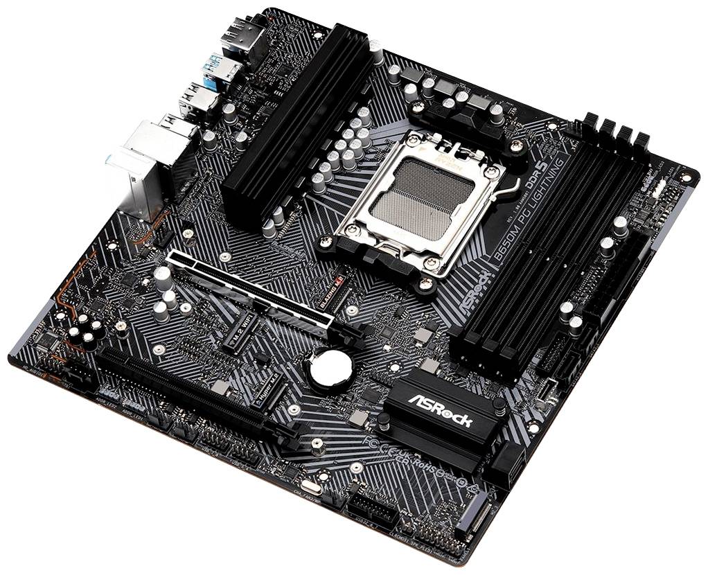 ASRock B650M PG Lightning Mainboard Sockel (PC) AMD® AM5 Formfaktor (Details) Micro-ATX Mainboard-Chipsatz AMD® B650