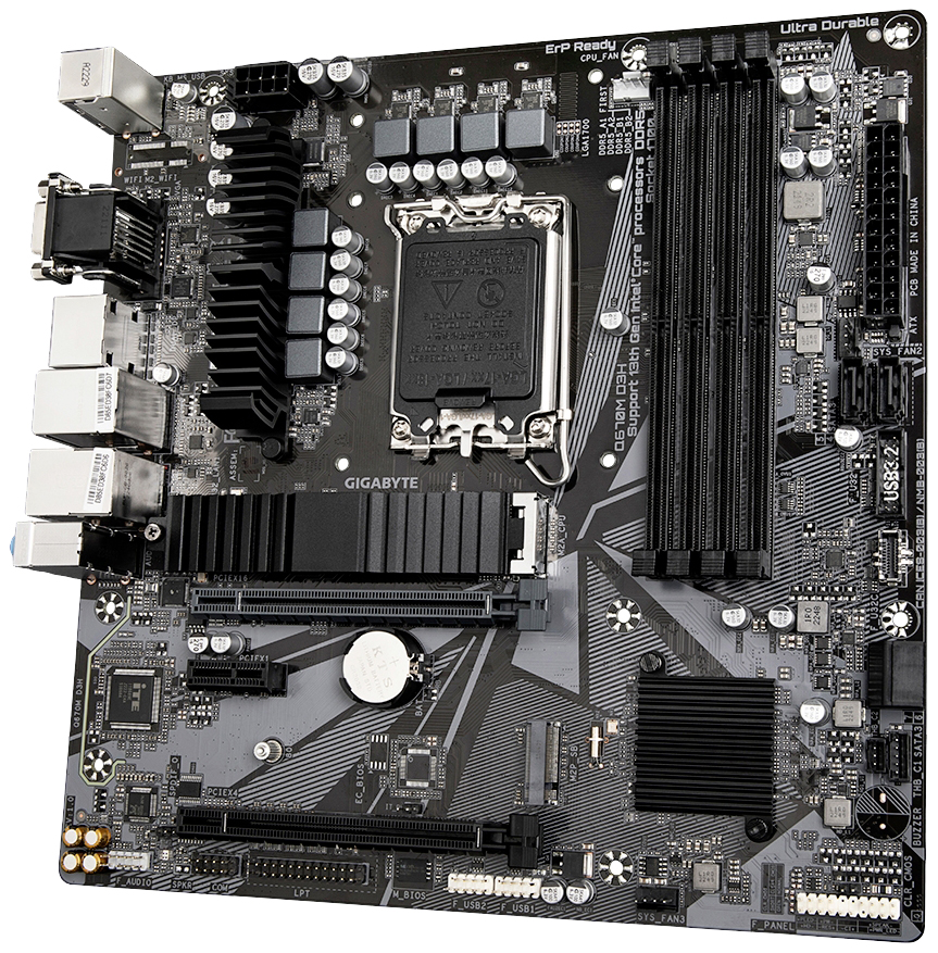 Gigabyte Q670M D3H Mainboard Sockel (PC) Intel® LGA 1700 Formfaktor (Details) Micro-ATX Mainboard-Chipsatz Intel® Q670