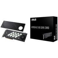 Asus Hyper M.2 x16 Gen5 Card M.2 Controller PCIe x16 Passend für (SSD): 2242, 2260, 2280 Aktive Kühlung Asus Hyper M.2 x16 Gen5 Card M.2 Controller PCIe x16 Passend für (SSD): 2242, 2260, 2280 Aktive Kühlung