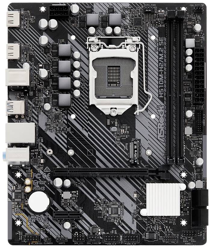 ASRock H510M-H2/M.2 SE Mainboard Sockel (PC) Intel® LGA 1200 Formfaktor (Details) Micro-ATX Mainboard-Chipsatz Intel® H510