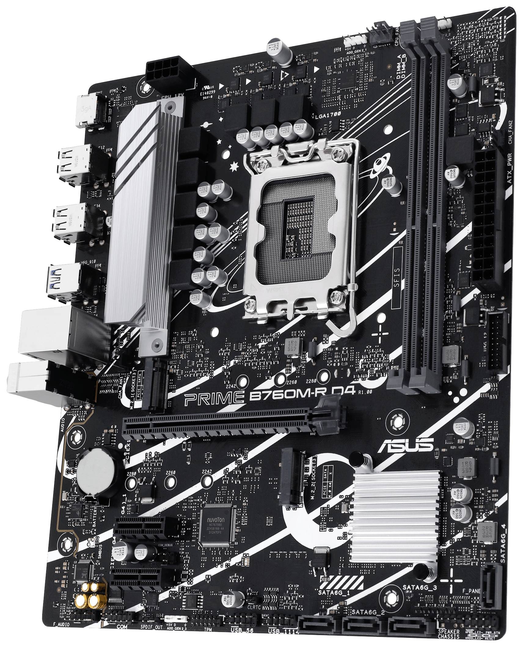 Asus PRO B760M-R D4 Mainboard Sockel (PC) Intel® LGA 1700 Formfaktor (Details) Micro-ATX Mainboard-Chipsatz Intel® B760