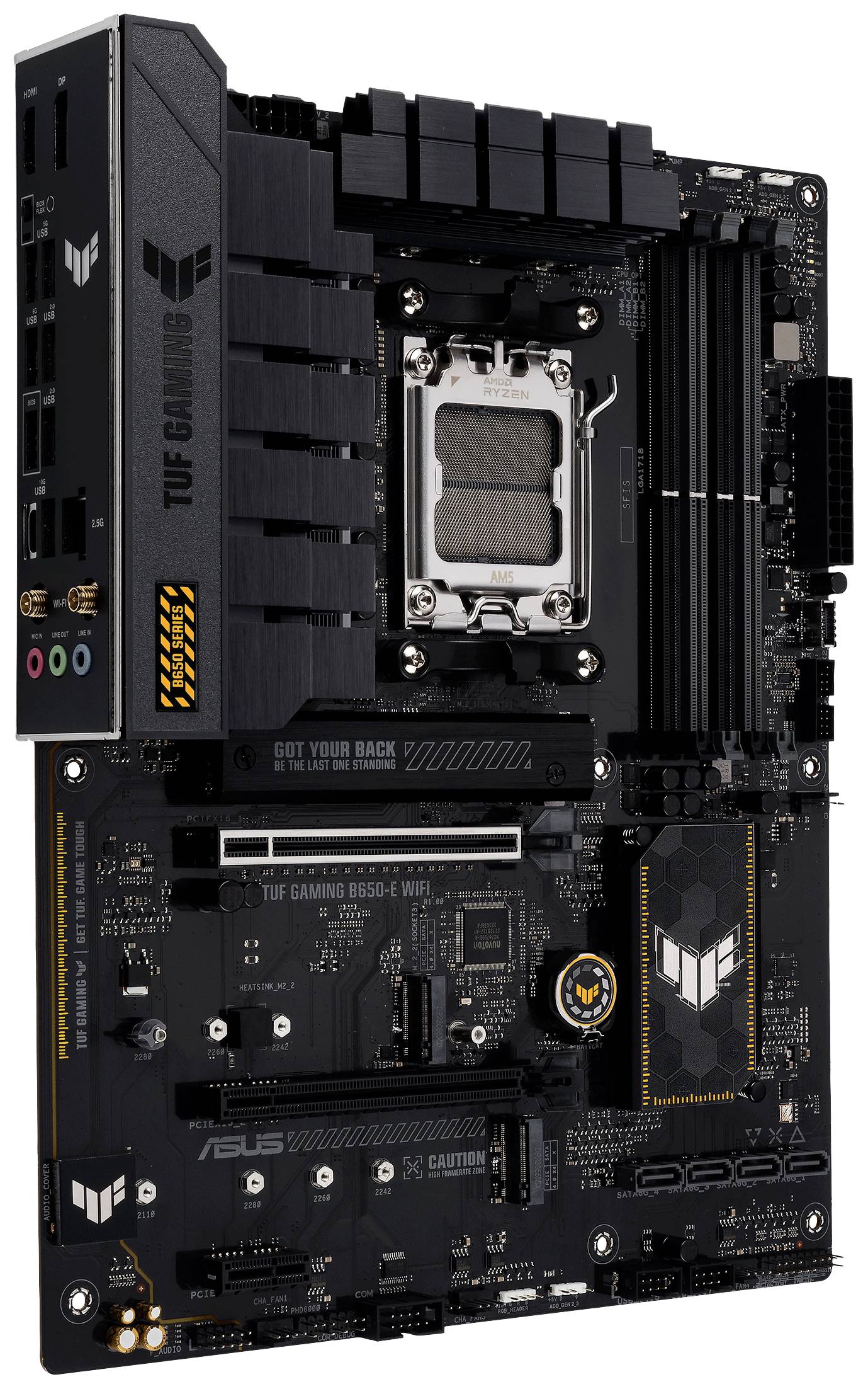 Asus TUF GAMING B650-E WIFI Mainboard Sockel (PC) AMD® AM5 Formfaktor (Details) ATX Mainboard-Chipsatz AMD® B650