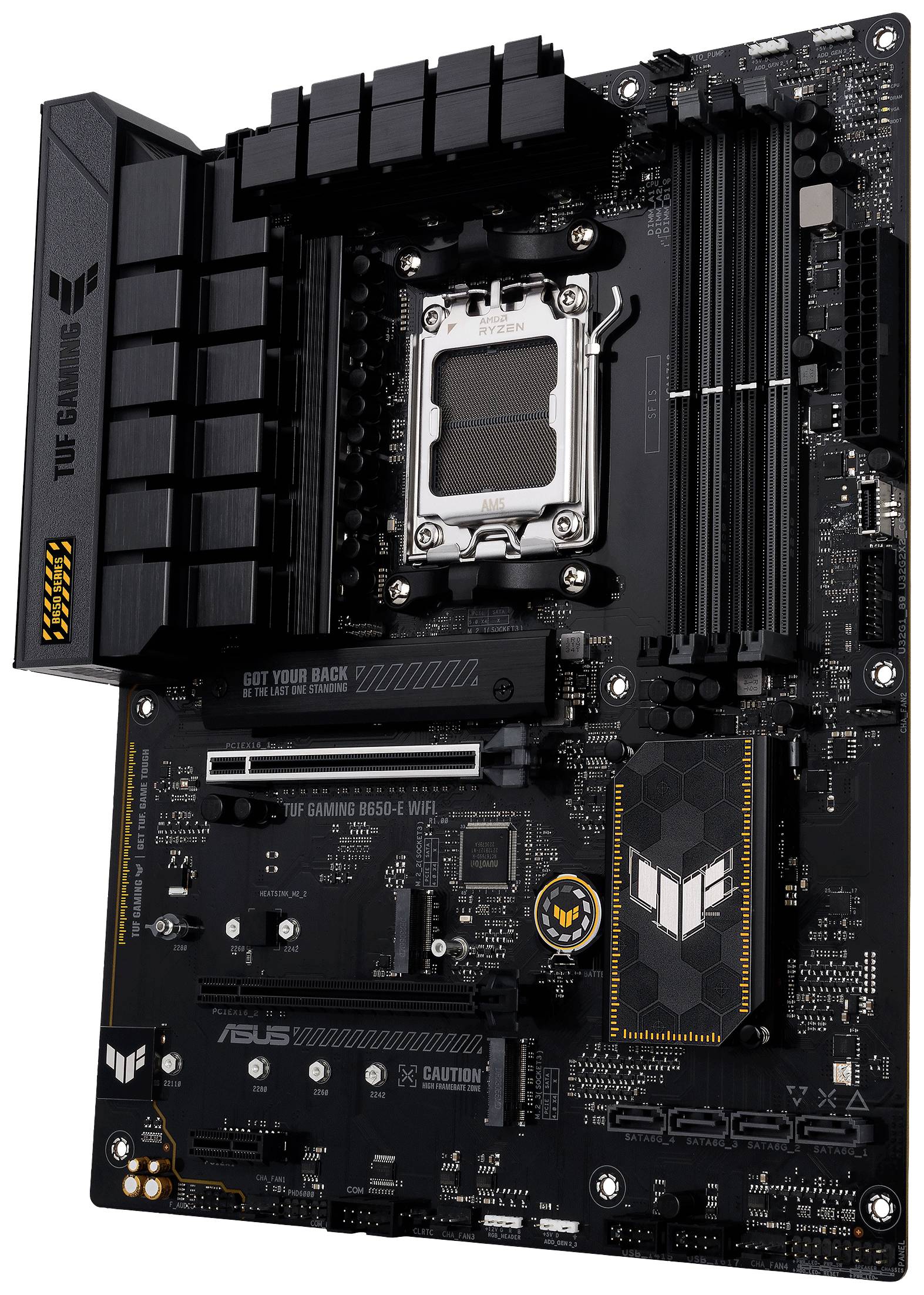 Asus TUF GAMING B650-E WIFI Mainboard Sockel (PC) AMD® AM5 Formfaktor (Details) ATX Mainboard-Chipsatz AMD® B650