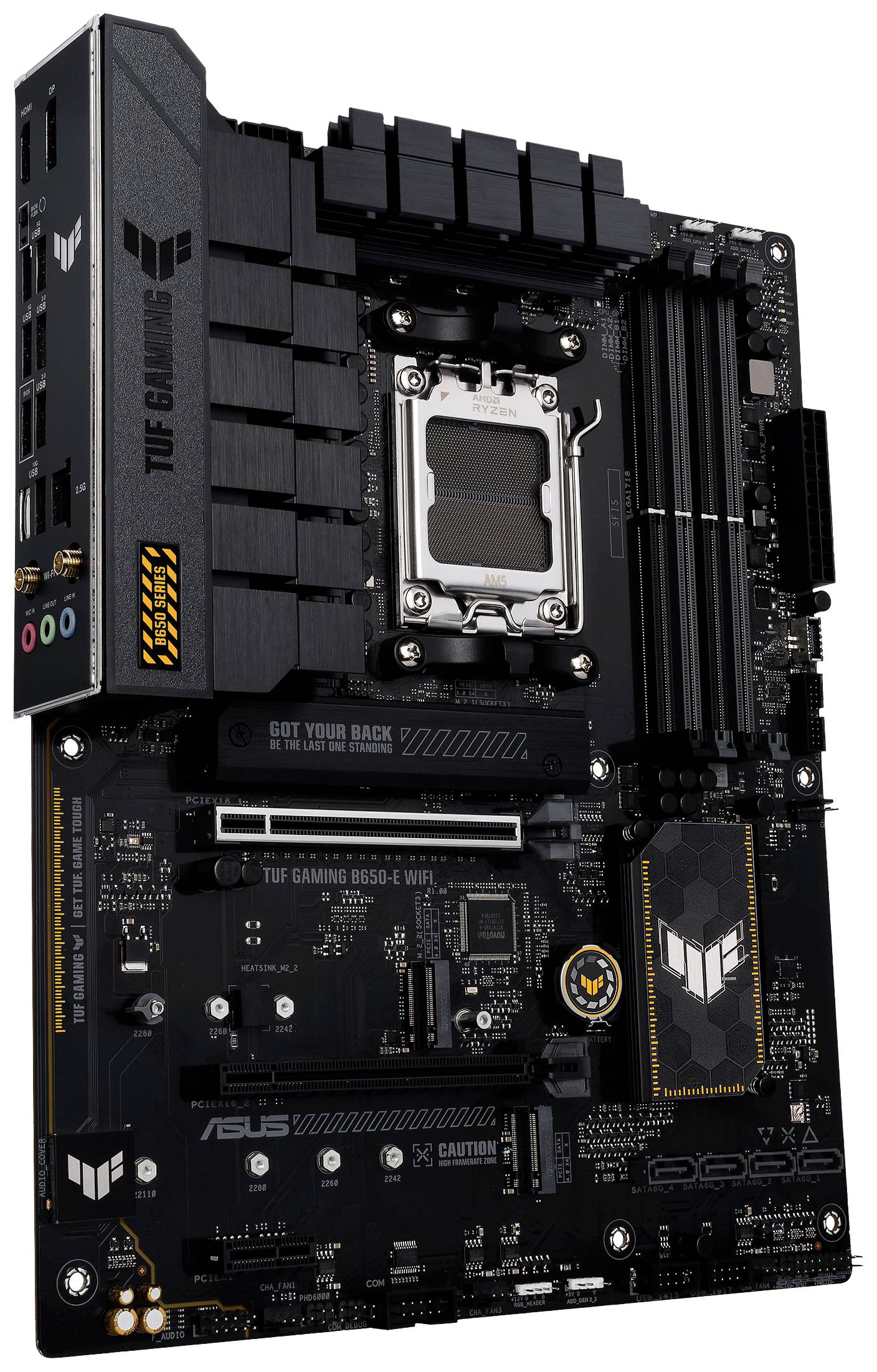 Asus TUF GAMING B650-E WIFI Mainboard Sockel (PC) AMD® AM5 Formfaktor (Details) ATX Mainboard-Chipsatz AMD® B650