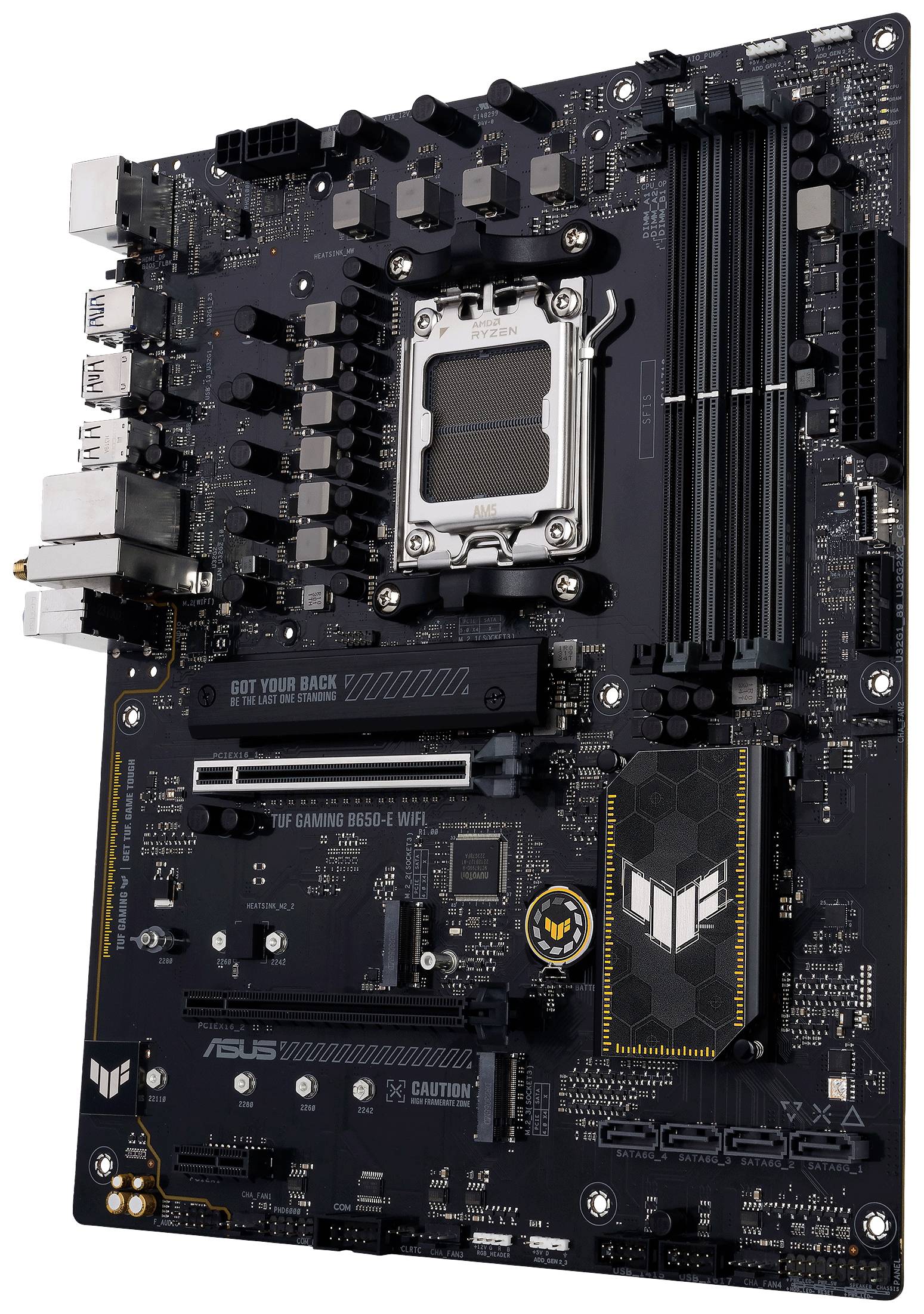 Asus TUF GAMING B650-E WIFI Mainboard Sockel (PC) AMD® AM5 Formfaktor (Details) ATX Mainboard-Chipsatz AMD® B650