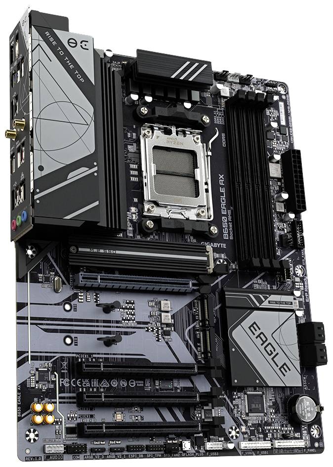 Gigabyte B650 EAGLE AX Mainboard Sockel (PC) AMD® AM5 Formfaktor (Details) ATX Mainboard-Chipsatz AMD® B650