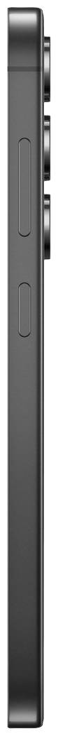 Smartphone-Seitenansicht, zeigt zwei Tasten und drei hervorstehende Kameraobjektive. Gerät ist schlank und hat ein minimalistisches Design.