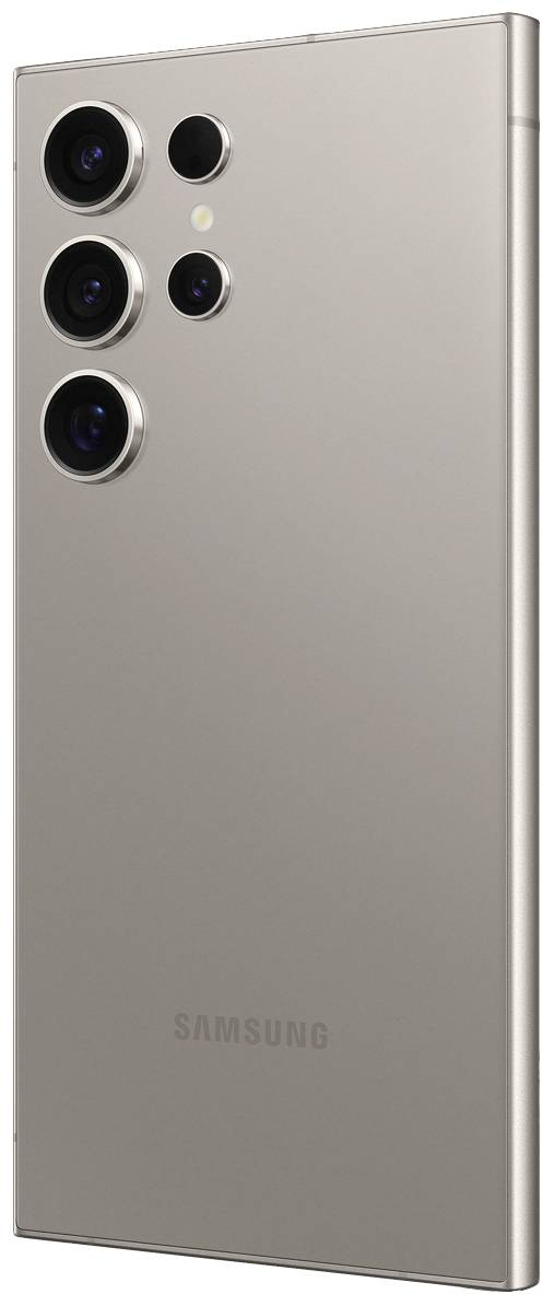 Ein modernes Smartphone mit mehreren Kameras auf der Rückseite. Elegantes, schlankes Design und markanter Markenname unten.