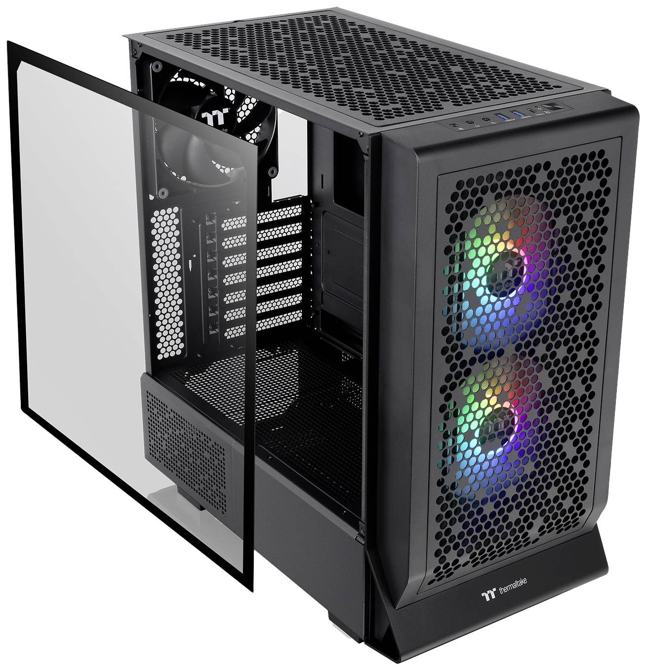 Thermaltake Ceres 330 TG Midi-Tower Gaming-Gehäuse Schwarz Seitenfenster
