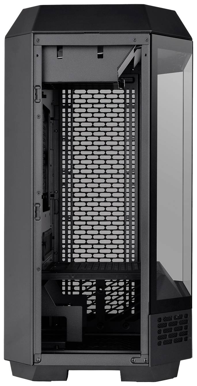 Thermaltake The Tower 300 Micro-Tower Gaming-Gehäuse Schwarz 2 vorinstallierte Lüfter, Seitenfenster