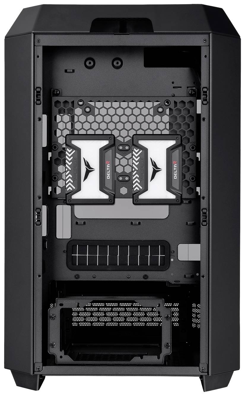 Thermaltake The Tower 300 Micro-Tower Gaming-Gehäuse Schwarz 2 vorinstallierte Lüfter, Seitenfenster