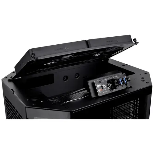 Thermaltake The Tower 300 Micro-Tower Gaming-Gehäuse Schwarz 2 vorinstallierte Lüfter, Seitenfenster Thermaltake The Tower 300 Micro-Tower Gaming-Gehäuse Schwarz 2 vorinstallierte Lüfter, Seitenfenster