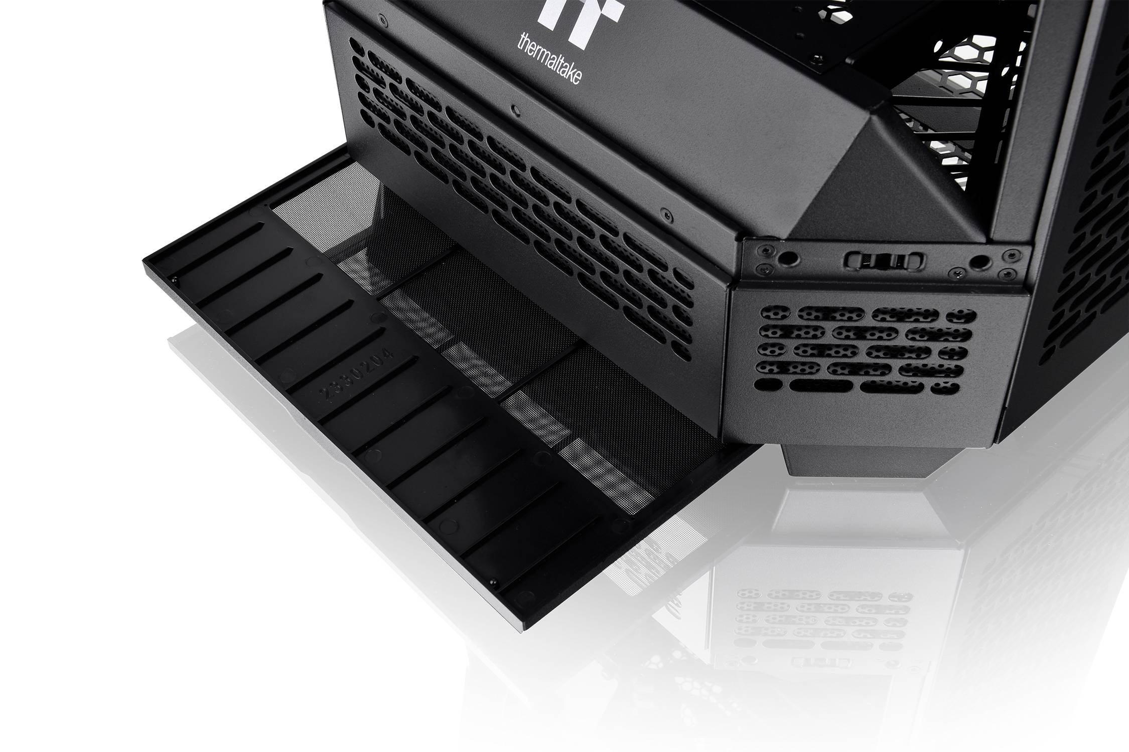 Thermaltake The Tower 300 Micro-Tower Gaming-Gehäuse Schwarz 2 vorinstallierte Lüfter, Seitenfenster