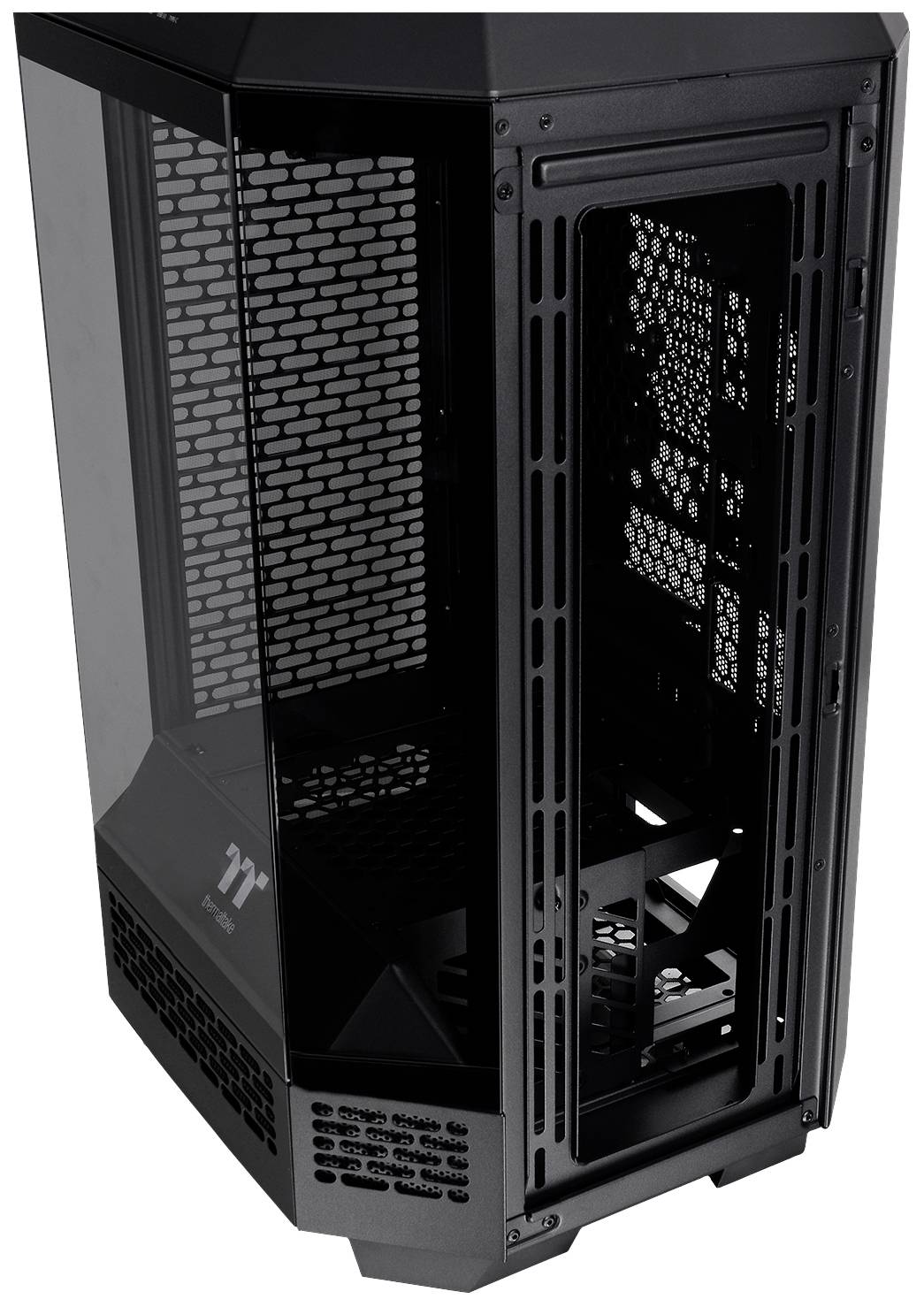Thermaltake The Tower 300 Micro-Tower Gaming-Gehäuse Schwarz 2 vorinstallierte Lüfter, Seitenfenster
