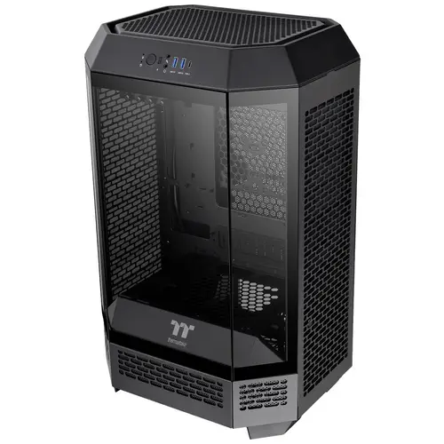 Thermaltake The Tower 300 Micro-Tower Gaming-Gehäuse Schwarz 2 vorinstallierte Lüfter, Seitenfenster Thermaltake The Tower 300 Micro-Tower Gaming-Gehäuse Schwarz 2 vorinstallierte Lüfter, Seitenfenster