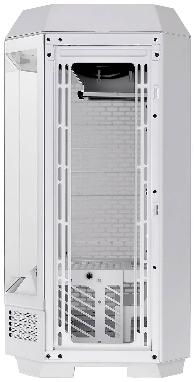 Thermaltake The Tower 300 Micro-Tower Gaming-Gehäuse Weiß 2 vorinstallierte Lüfter, Seitenfenster