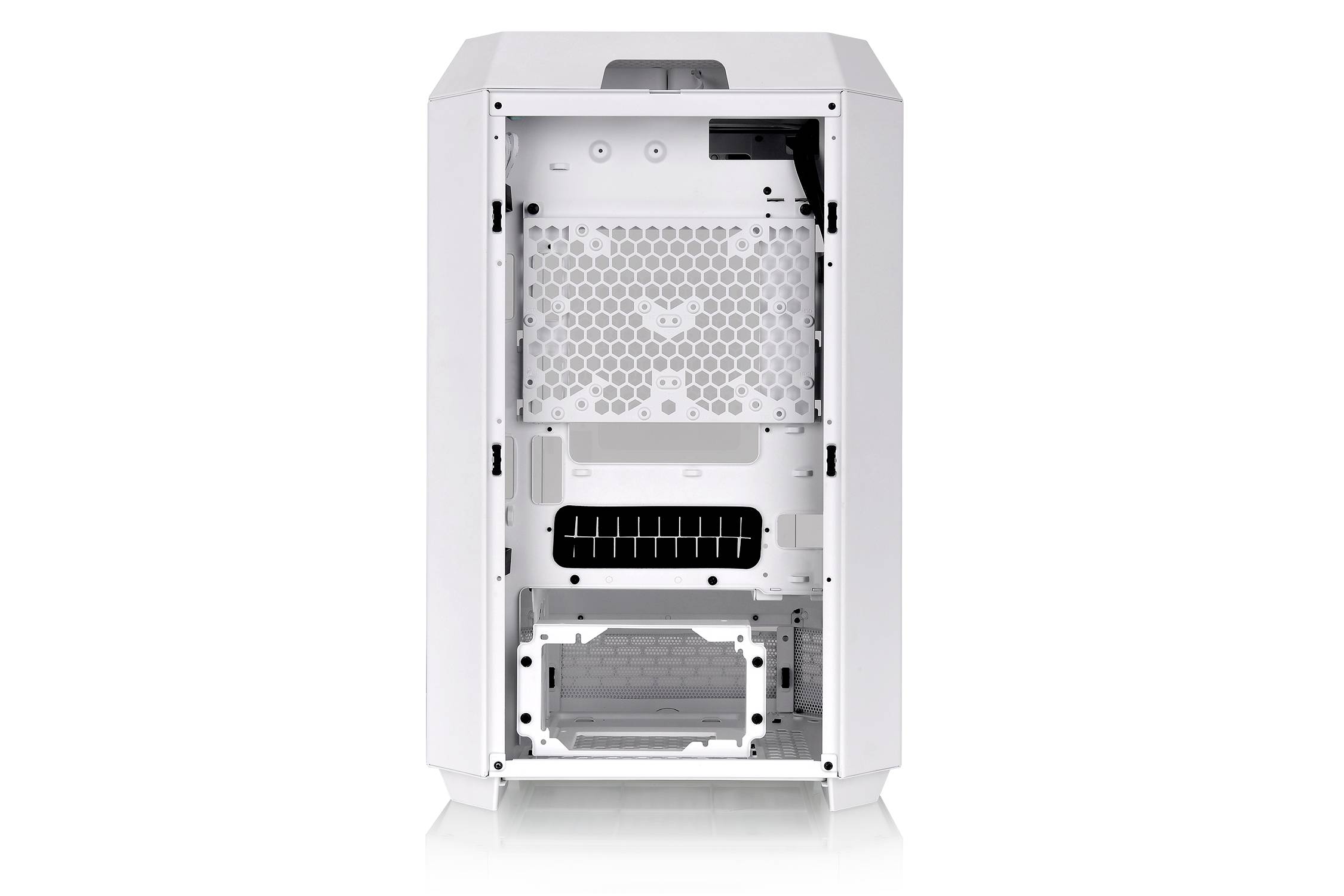 Thermaltake The Tower 300 Micro-Tower Gaming-Gehäuse Weiß 2 vorinstallierte Lüfter, Seitenfenster