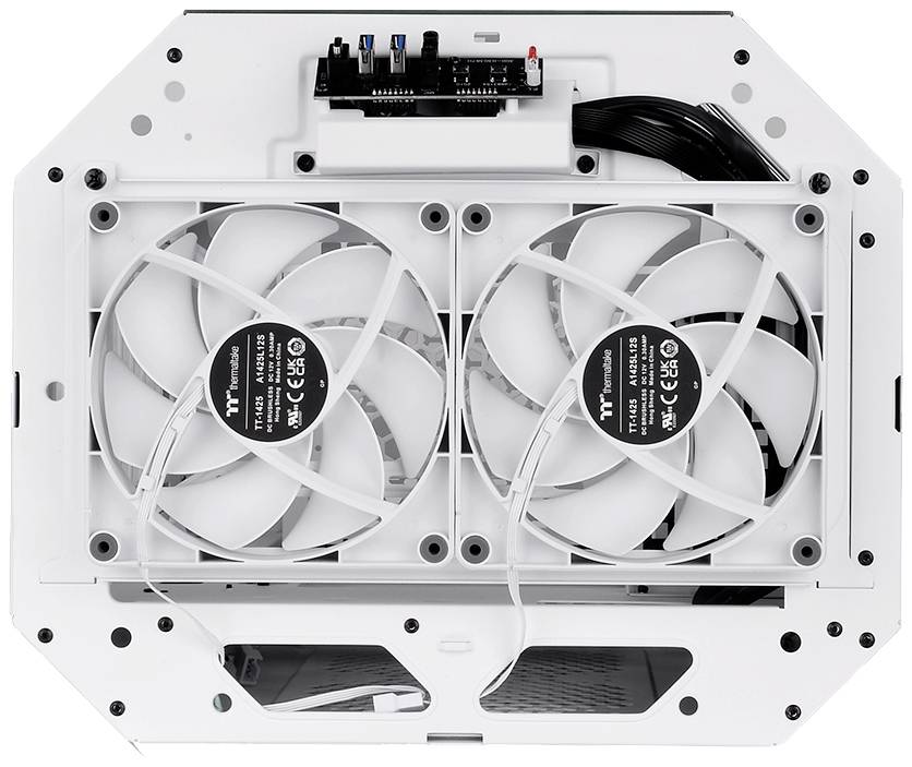 Thermaltake The Tower 300 Micro-Tower Gaming-Gehäuse Weiß 2 vorinstallierte Lüfter, Seitenfenster