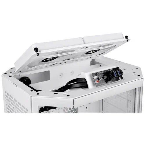 Thermaltake The Tower 300 Micro-Tower Gaming-Gehäuse Weiß 2 vorinstallierte Lüfter, Seitenfenster Thermaltake The Tower 300 Micro-Tower Gaming-Gehäuse Weiß 2 vorinstallierte Lüfter, Seitenfenster