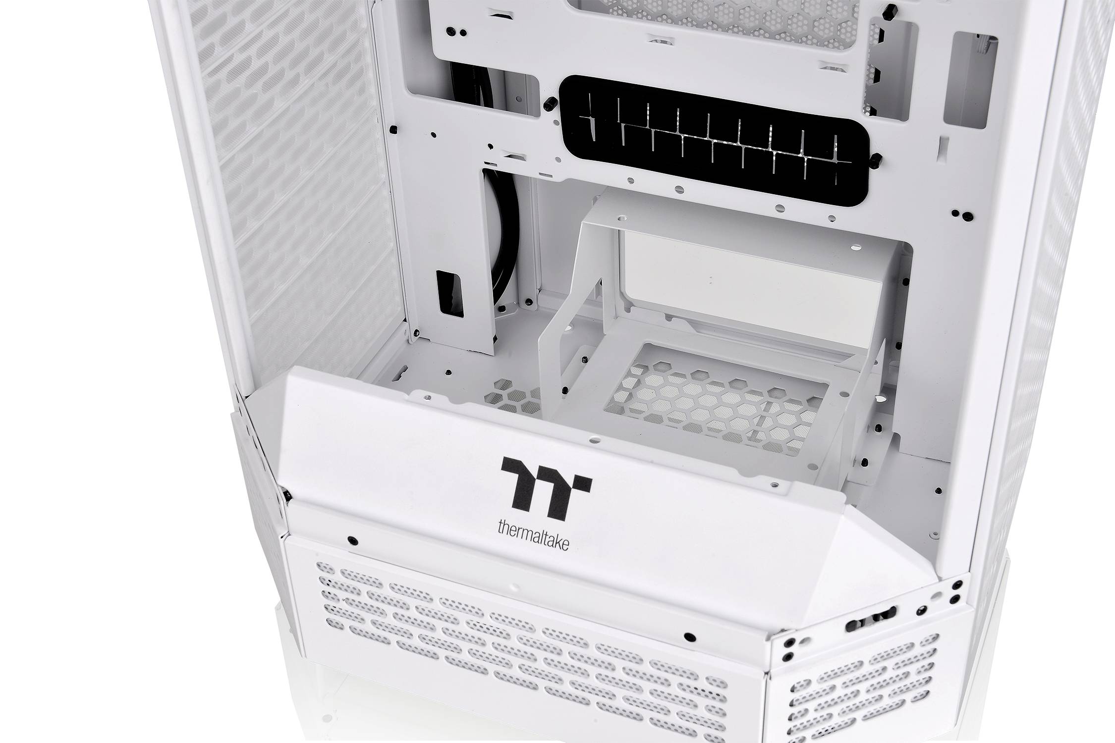 Thermaltake The Tower 300 Micro-Tower Gaming-Gehäuse Weiß 2 vorinstallierte Lüfter, Seitenfenster