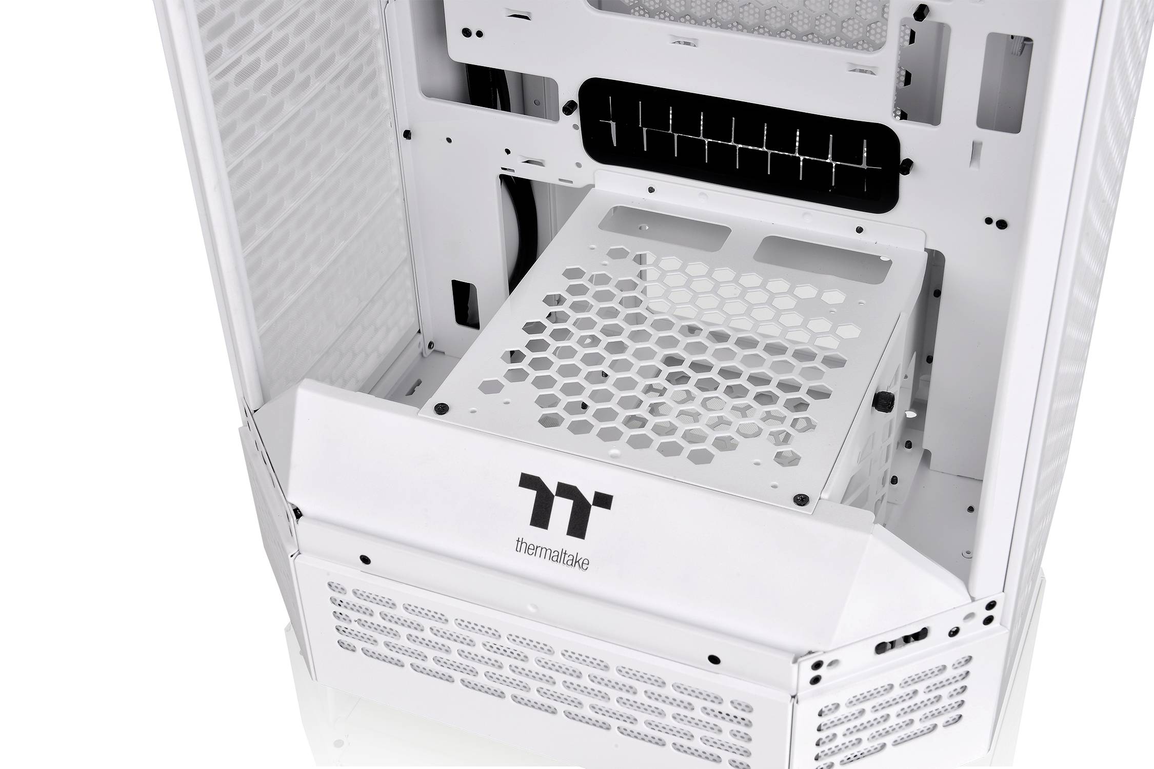 Thermaltake The Tower 300 Micro-Tower Gaming-Gehäuse Weiß 2 vorinstallierte Lüfter, Seitenfenster