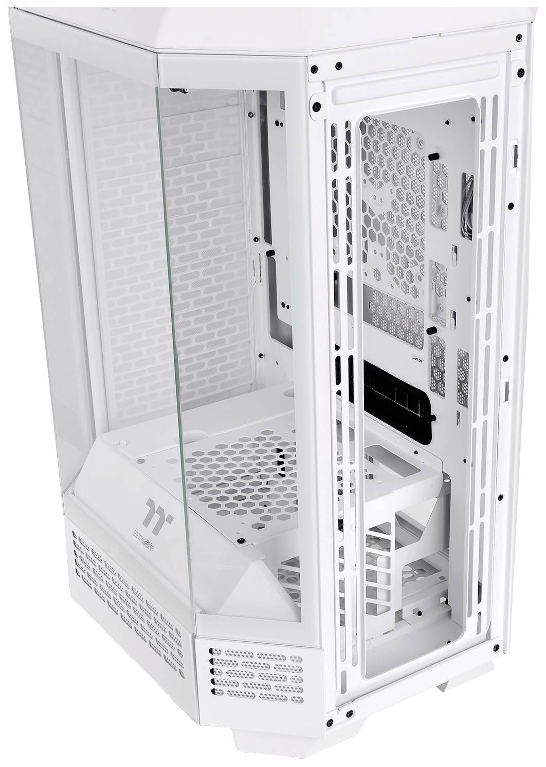 Thermaltake The Tower 300 Micro-Tower Gaming-Gehäuse Weiß 2 vorinstallierte Lüfter, Seitenfenster