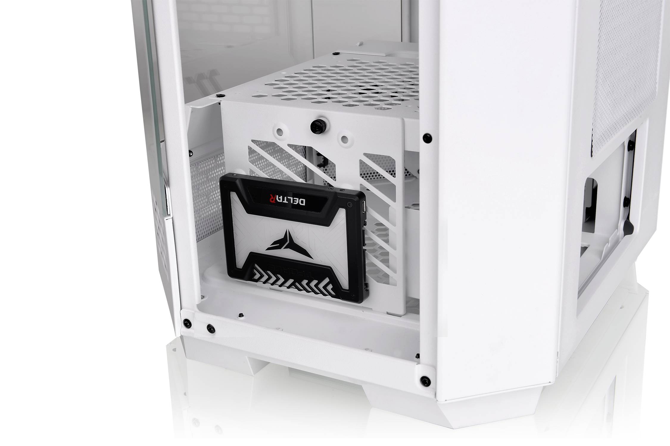 Thermaltake The Tower 300 Micro-Tower Gaming-Gehäuse Weiß 2 vorinstallierte Lüfter, Seitenfenster