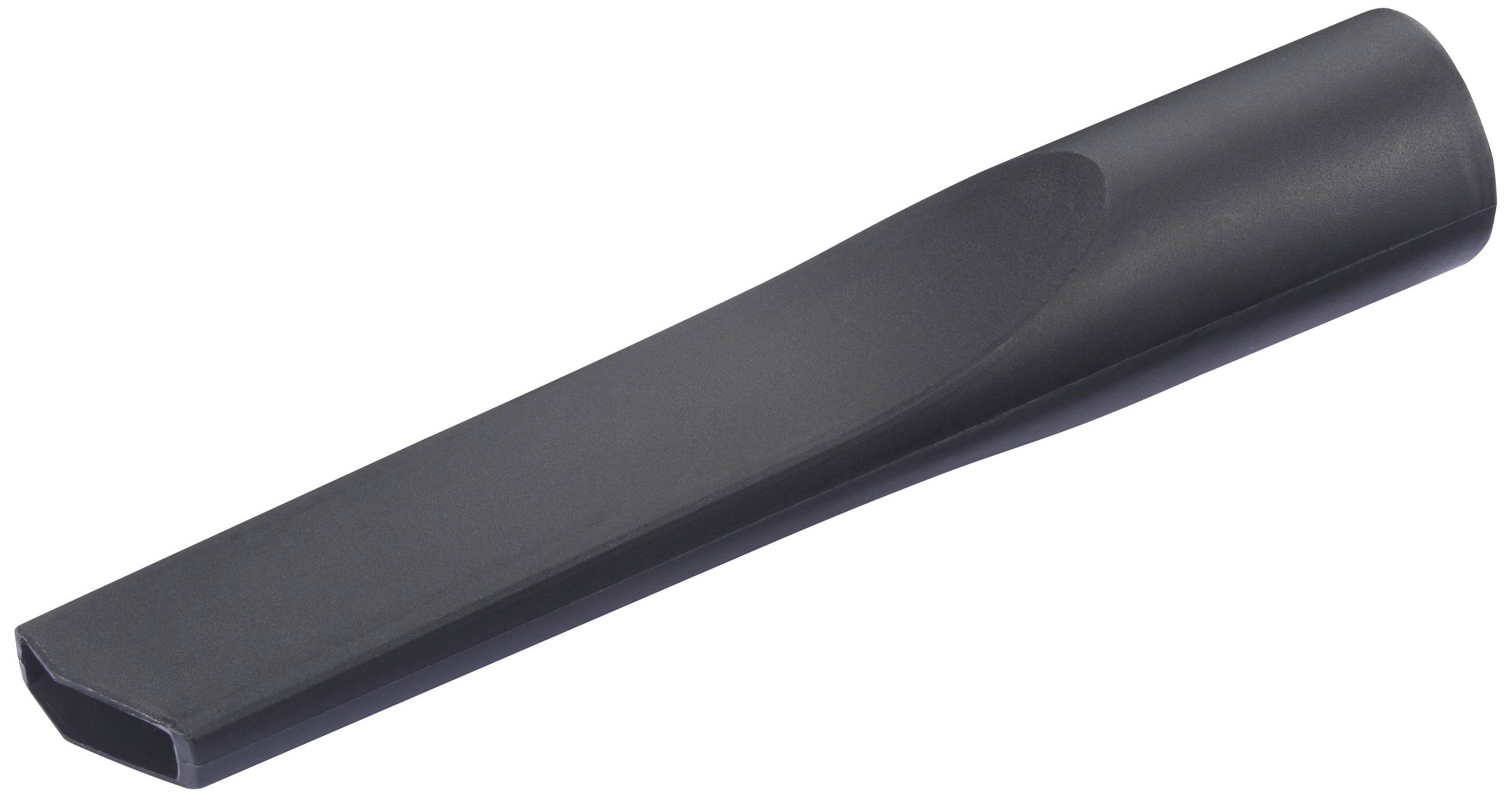 Ein schwarzes Saugrohr-Aufsatz für Staubsauger, schmal und lang, geeignet für schwer erreichbare Stellen.